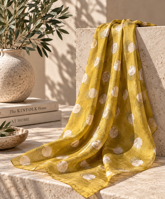 Golden Silk Scarf