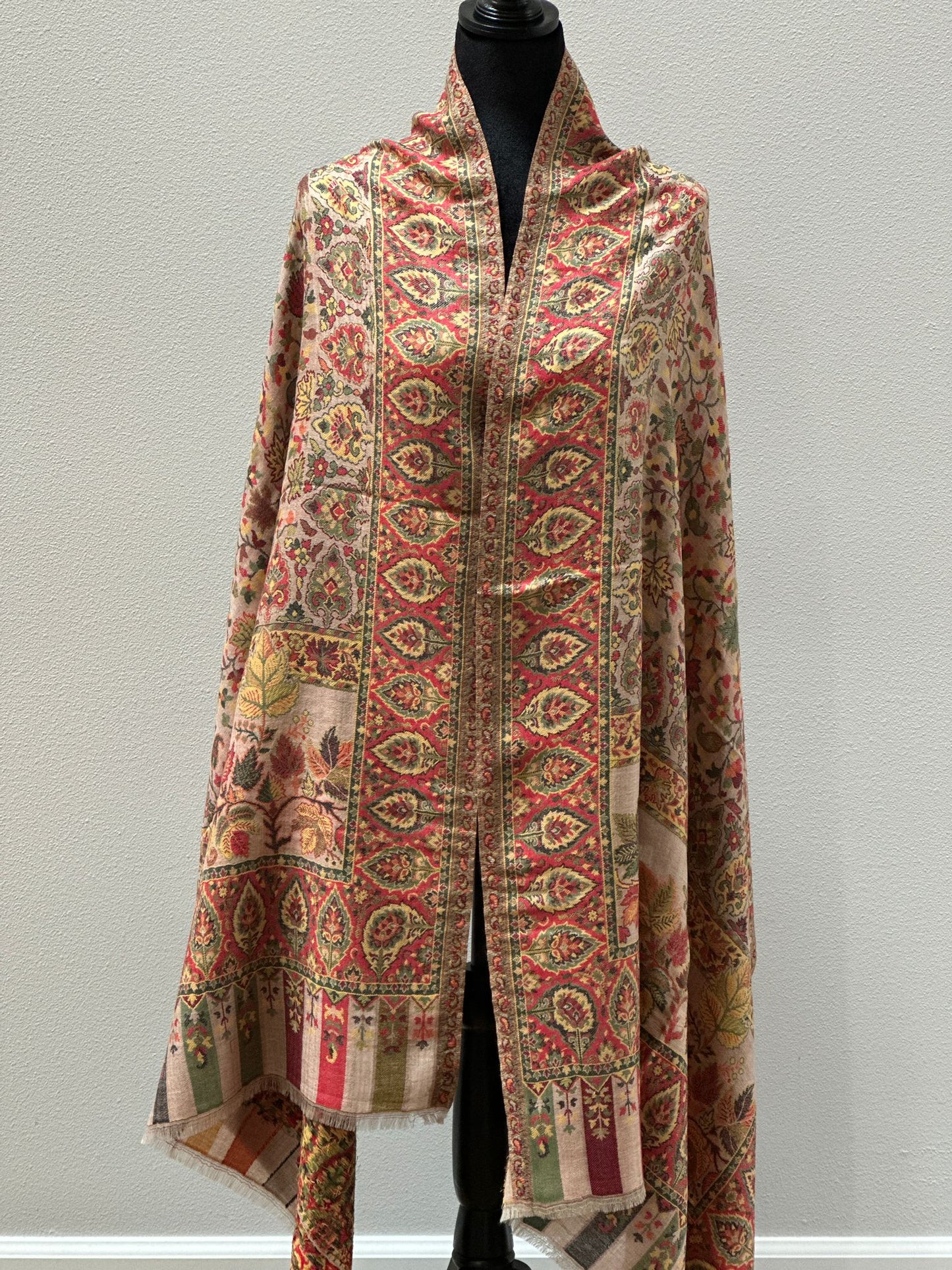 Multicolor floral Kani Pashmina Shawl