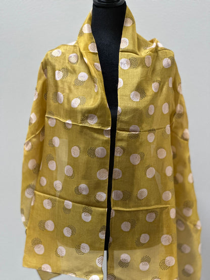 Golden Silk Scarf