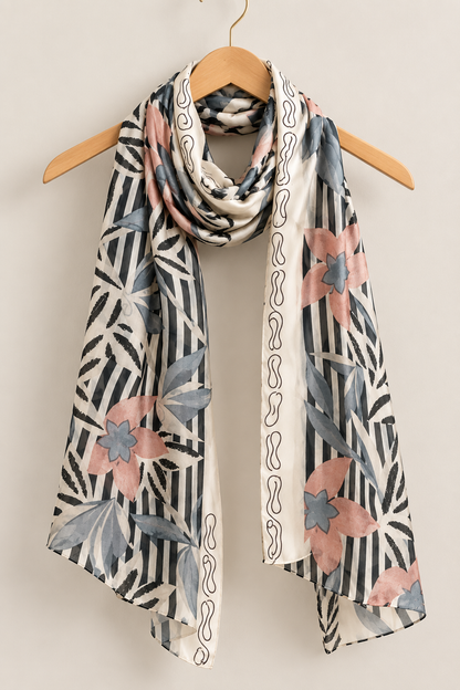 Floral Silk Scarf
