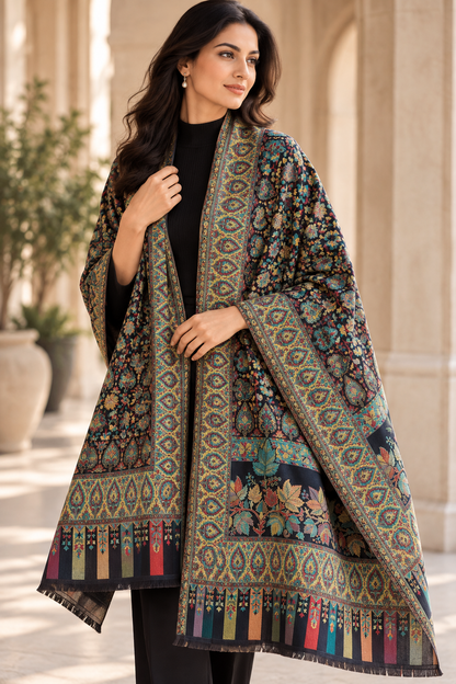 Pure Wool Colorful Kani Shawl