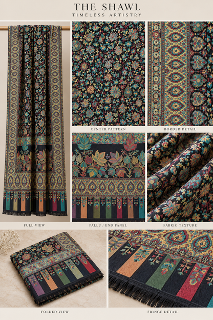 Pure Wool Colorful Kani Shawl