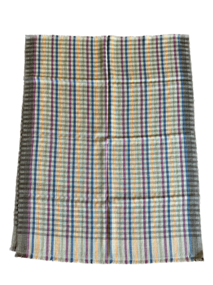Multicolor Check Design Pure Wool Scarf
