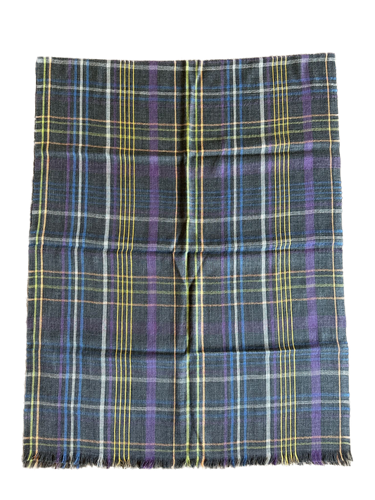 Blue pure wool scarf