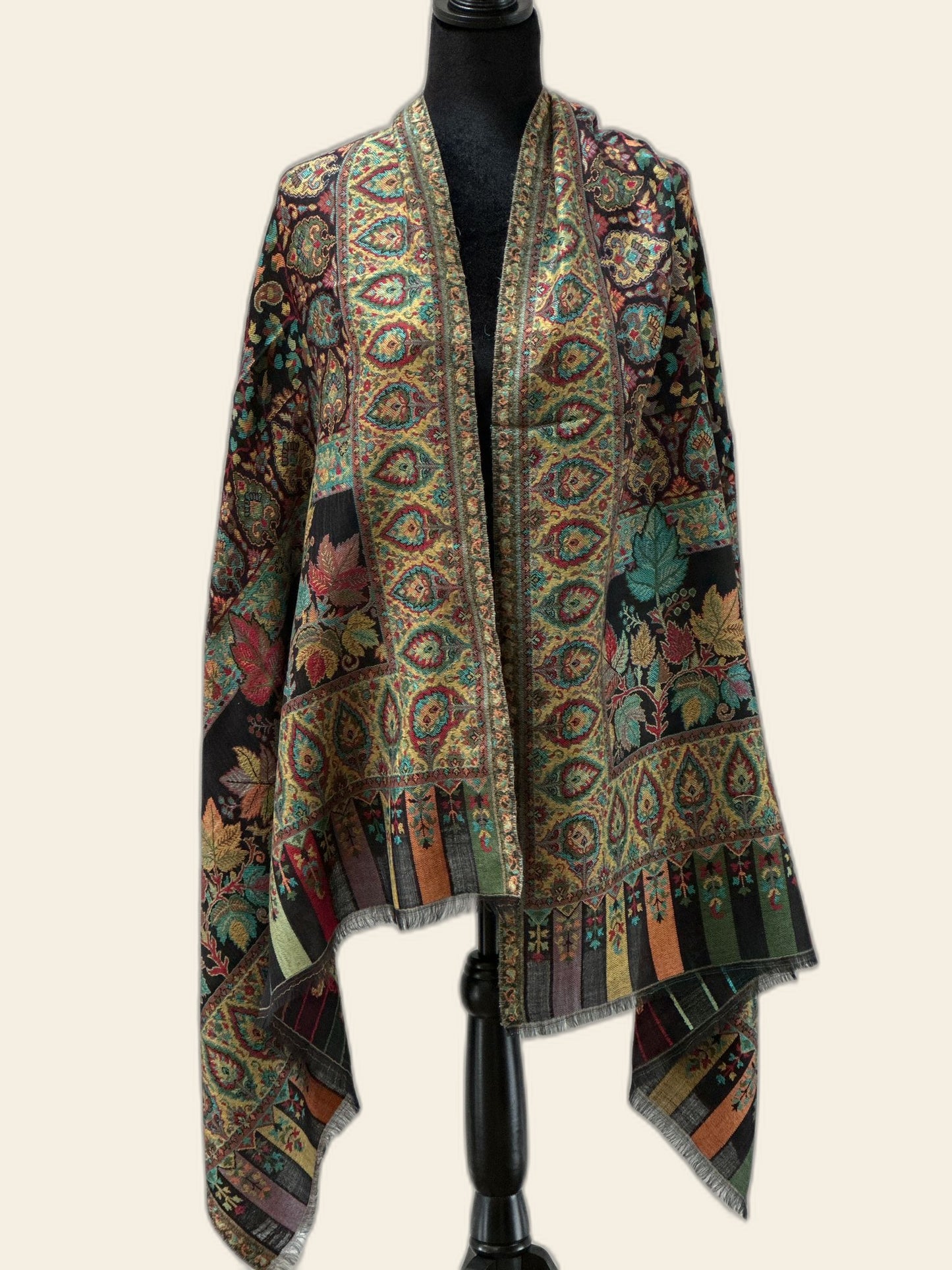 Pure Wool Colorful Kani Shawl