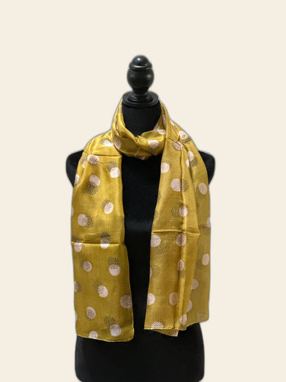 Golden Silk Scarf